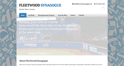 Desktop Screenshot of fleetwoodsynagogue.org