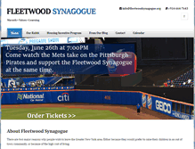 Tablet Screenshot of fleetwoodsynagogue.org